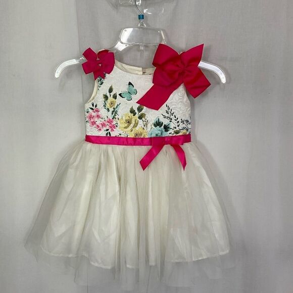 Ruby & Bloom Floral Butterfly Fit and Flare Dress Size 4 - Picture 4 of 14